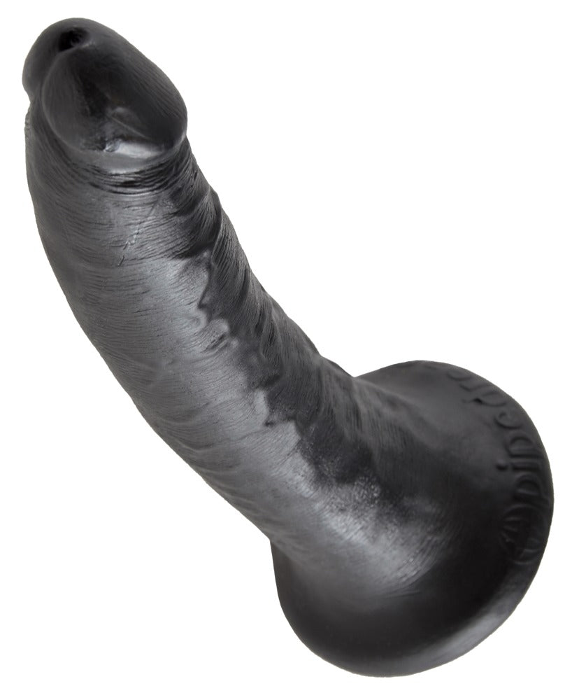 King Cock 7" Cock Dark - Dildo Realista con Base de Succión