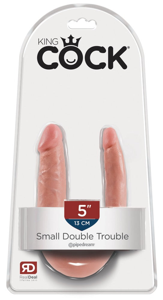King Cock Small Double Trouble - Dildo Doble 30 cm