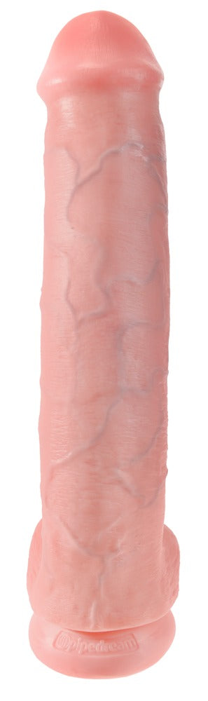 King Cock 15" Dildo Realista XXL con Testículos y Ventosa