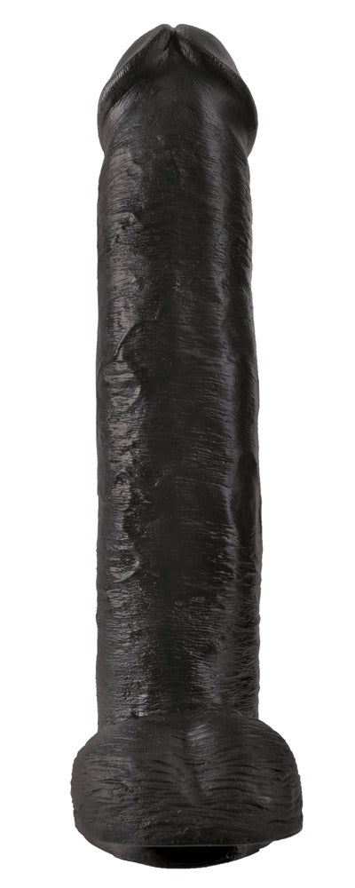 King Cock 15" Dildo Realista XXL con Testículos y Ventosa