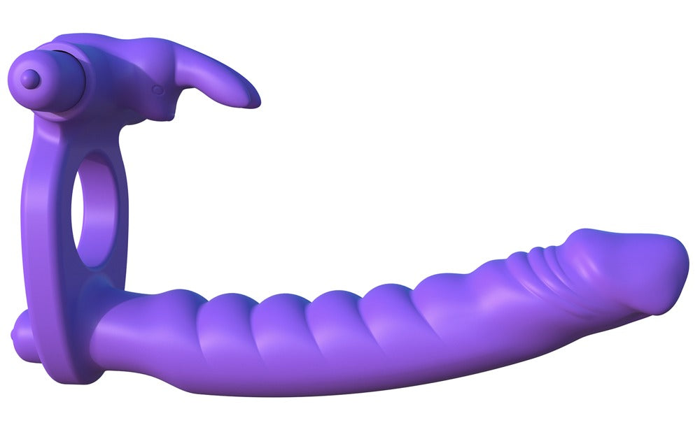 FCR Silicone Double Penetrator - Anillo Vibrador de Pareja con Estimulador