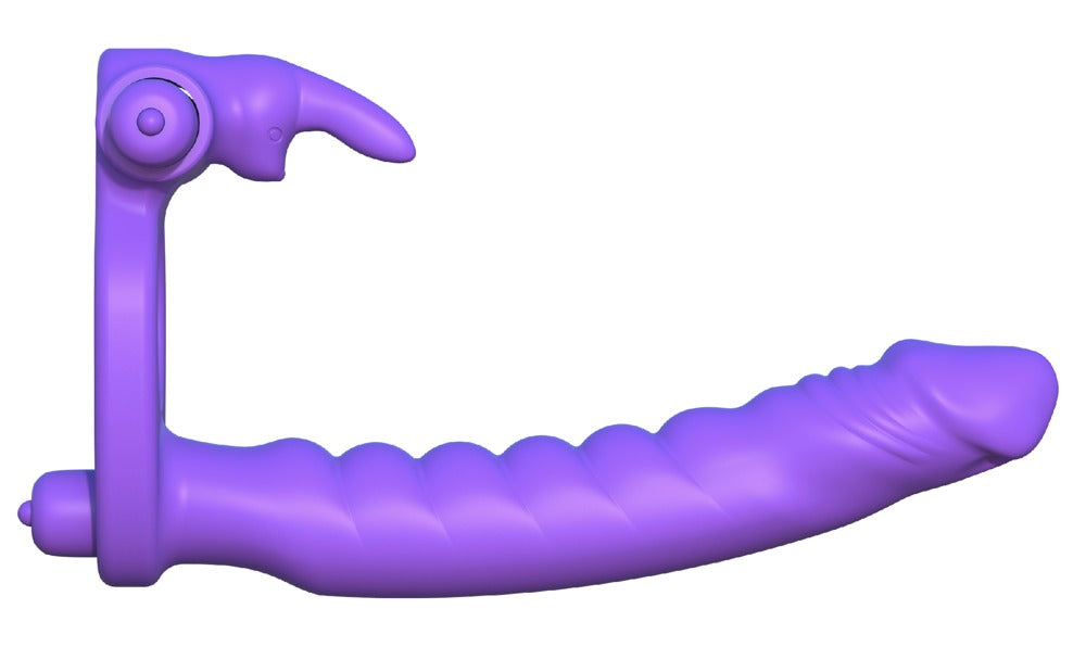 FCR Silicone Double Penetrator - Anillo Vibrador de Pareja con Estimulador