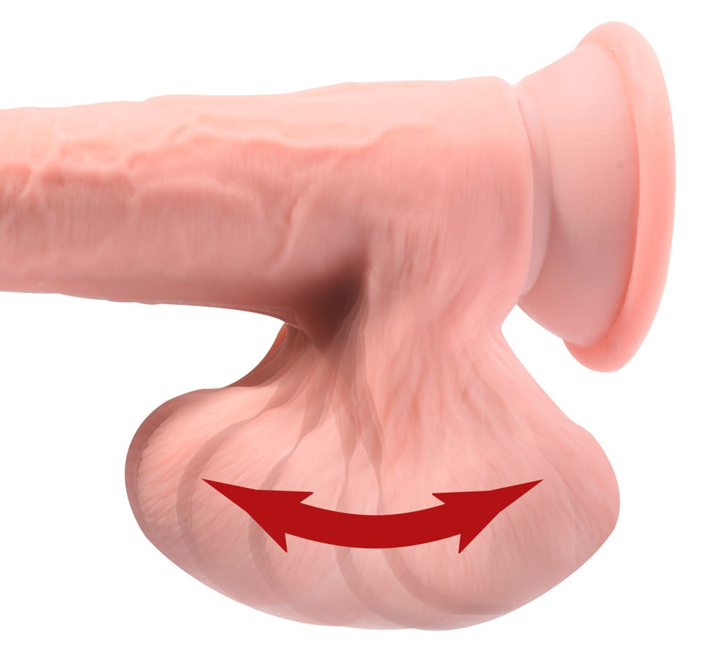 King Cock Plus 9in. Dildo Realista con Bolas Móviles