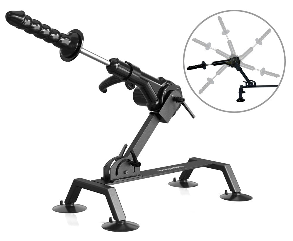 FFS Body Dock Sex Machine Black - Máquina Sexual Eléctrica con Mando a Distancia