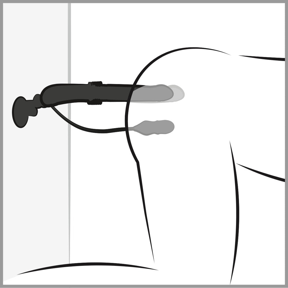 FFS Ultimate Silicone Thruster - Vibrador de Pareja con Huevo Estimulador