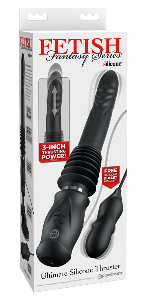 FFS Ultimate Silicone Thruster - Vibrador de Pareja con Huevo Estimulador