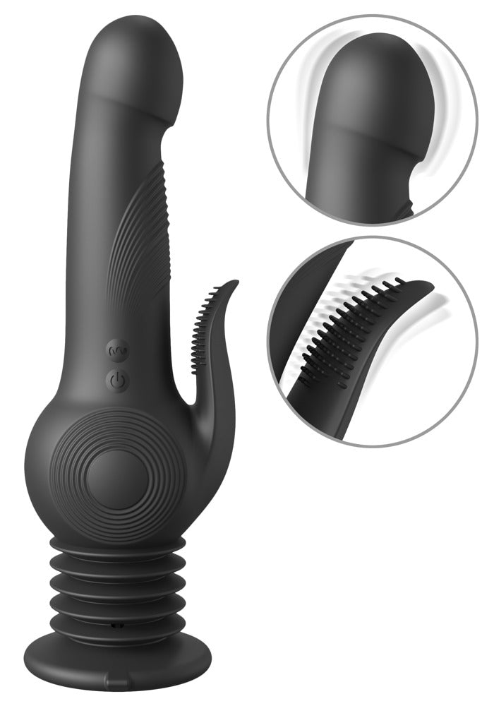 FFS Pogo Thruster Black - Vibrador con Motor Giroscópico y Succión
