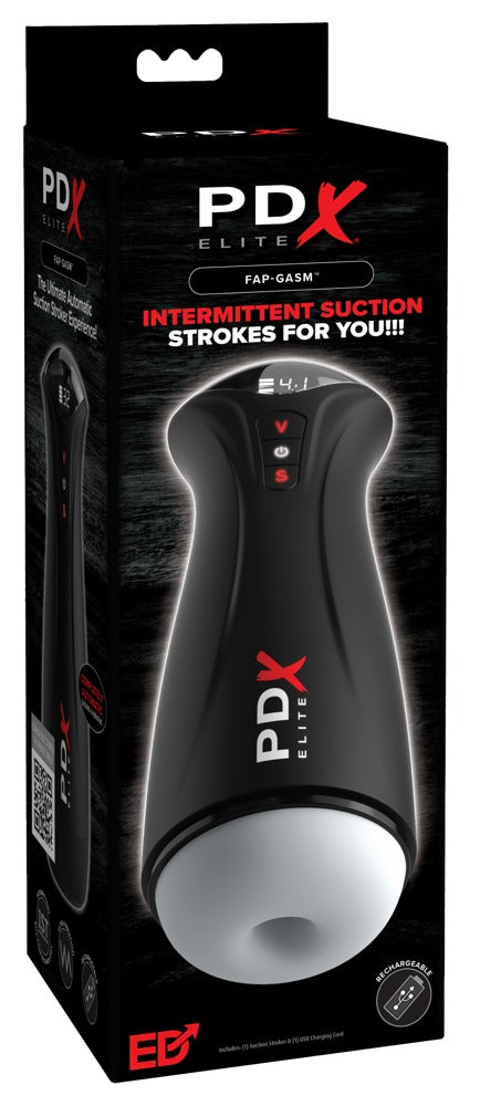 PDX Elite Fap-Gasm Frosted - Masturbador Automático con Vibración
