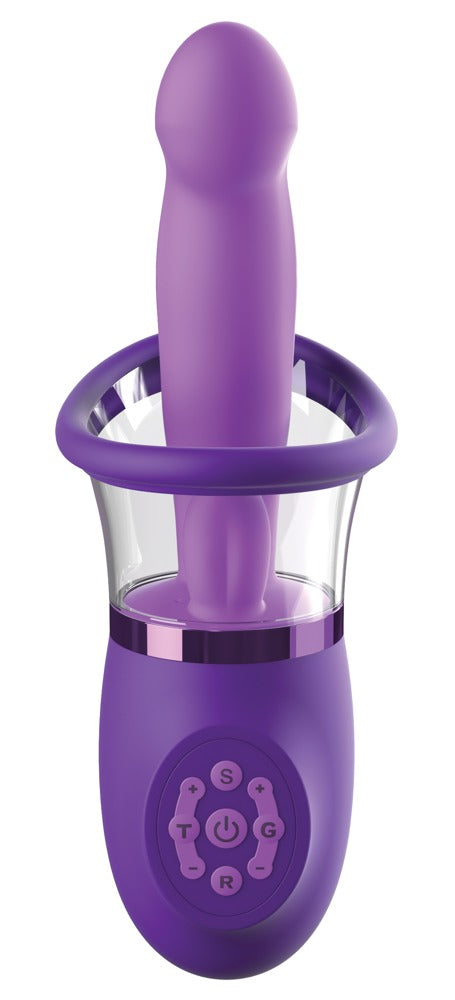 FFH Pleasure Pro Plus Purple - Vibrador Punto G con Estimulador Clitoriano