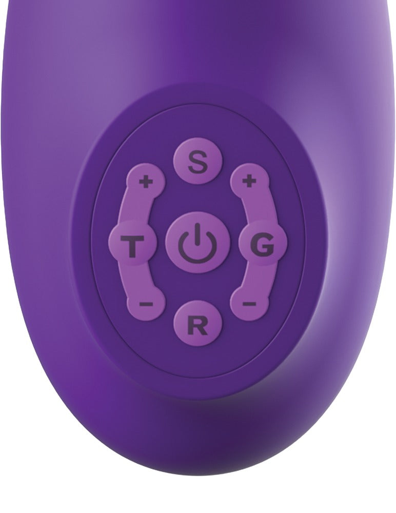 FFH Pleasure Pro Plus Purple - Vibrador Punto G con Estimulador Clitoriano
