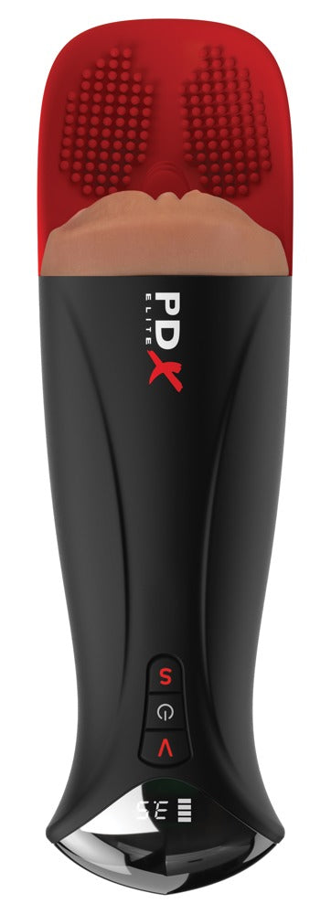 PDXE Fuck-O-Matic Pro XL Brown - Masturbador con Vibración y Succión
