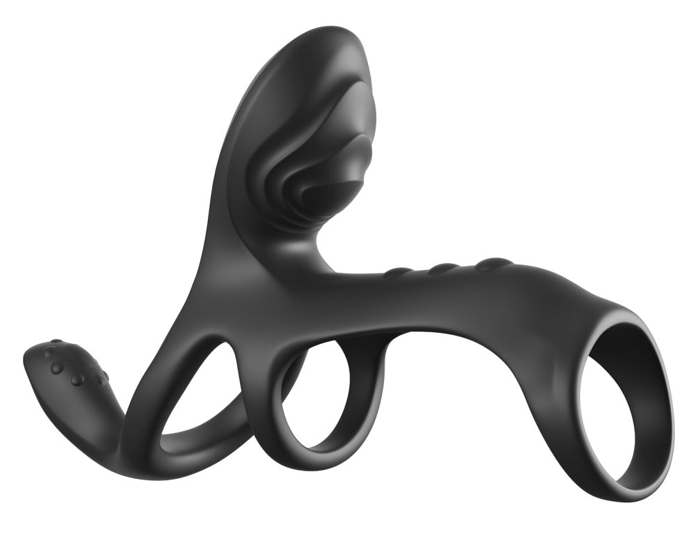 FCR Couples Cage Max Black - Funda con Anillos de Estimulación