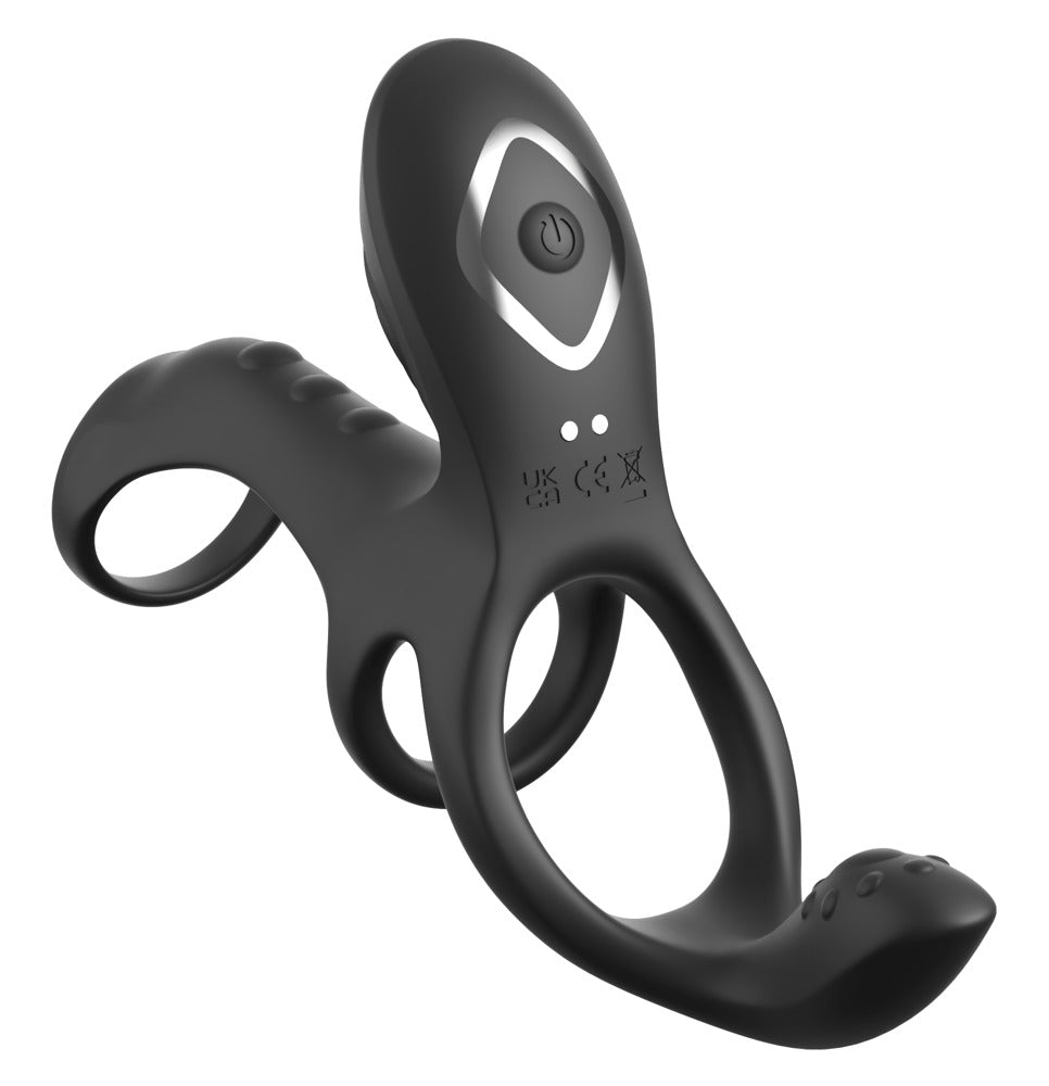 FCR Couples Cage Max Black - Funda con Anillos de Estimulación