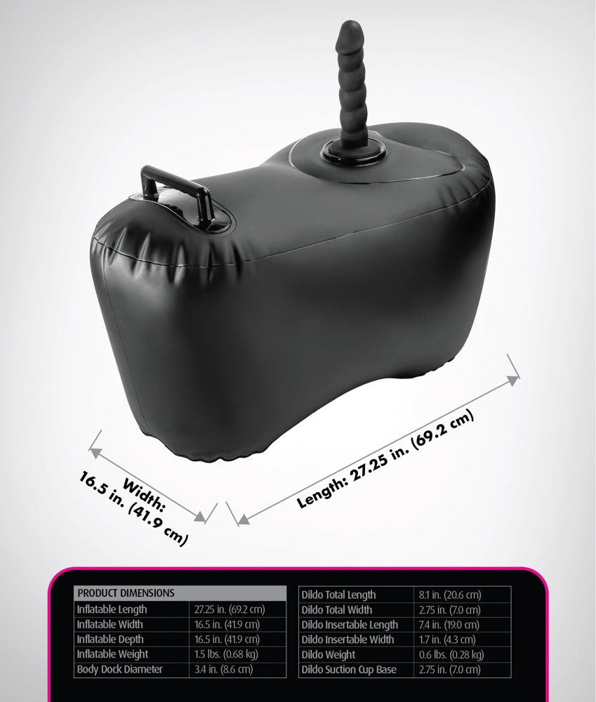 FFS Body Dock Inflable Love Seat - Asiento de Placer con Soporte de Juguetes
