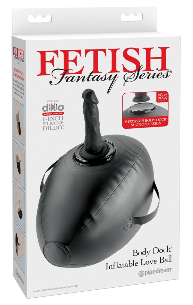 Body Dock Inflable Love Ball - Cojín de Amor con Soporte de Juguetes