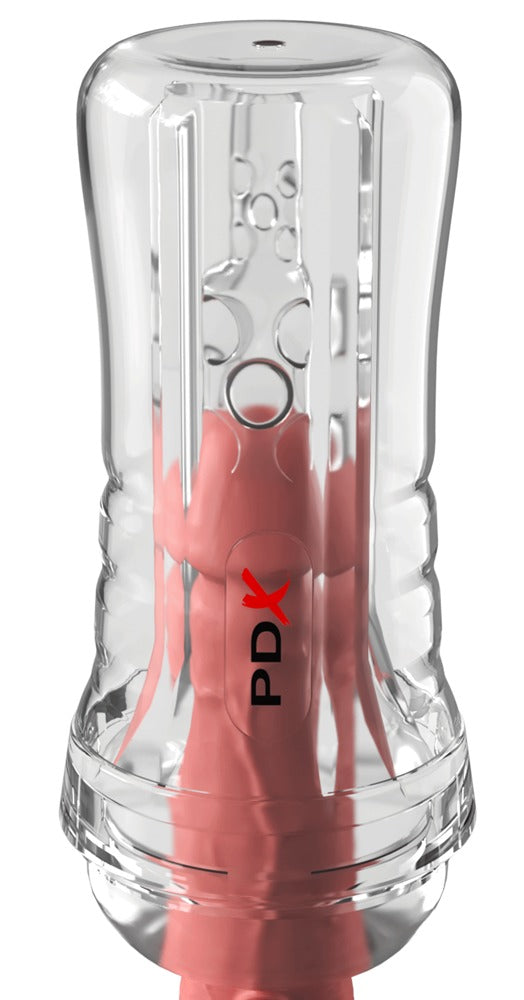 PDX Elite ViewTube EZ-Grip Stroker Masturbador Transparente