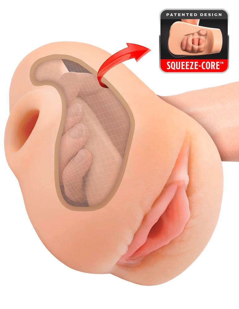 PDX Plus Pussy Pounder Squeeze Stroker - Masturbador con Núcleo de Estrujamiento