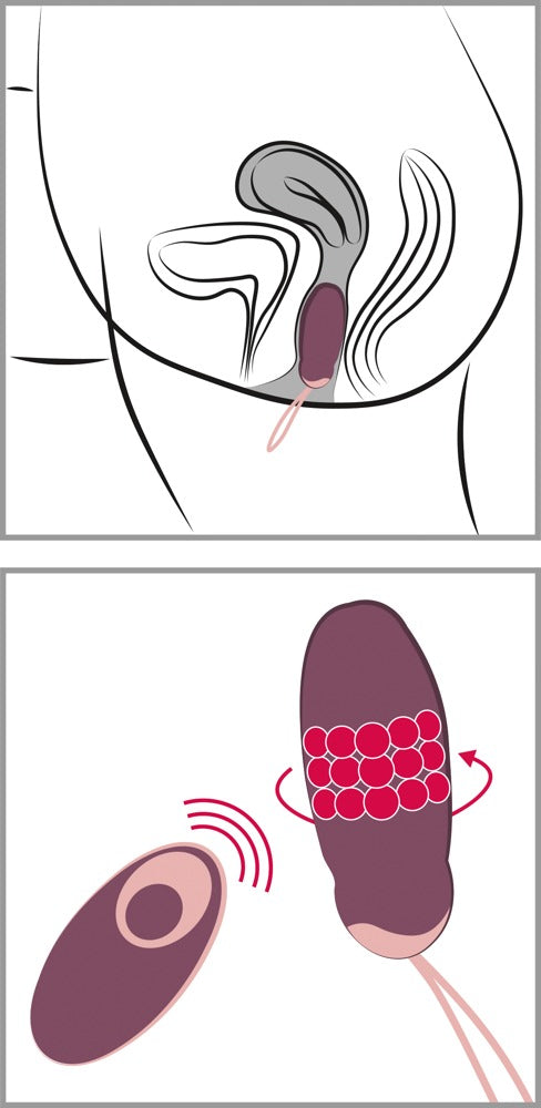 Javida RC Rotating Love Ball - Huevo Vibrador Recargable con Mando a Distancia