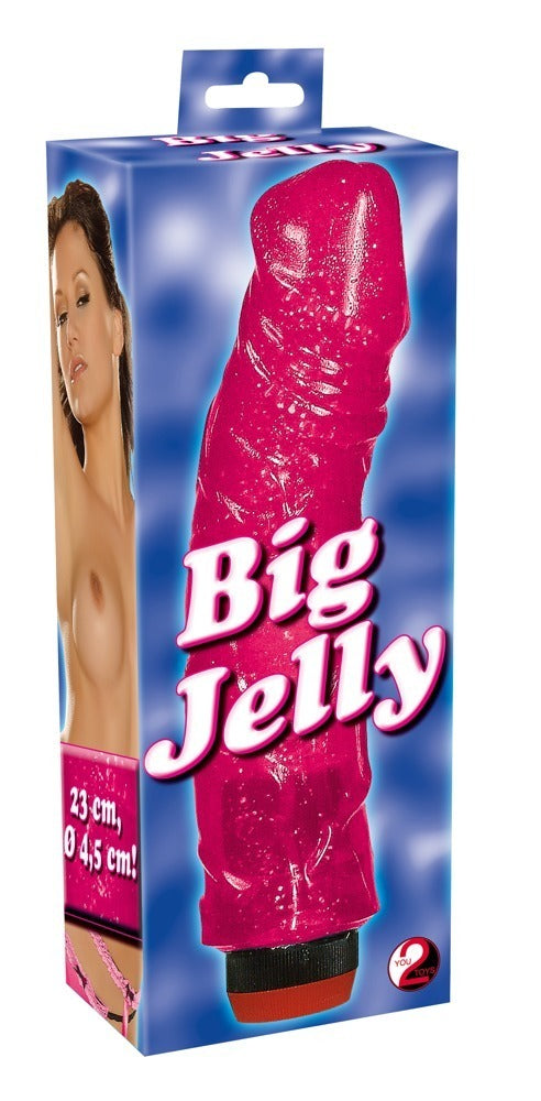Vibrador Big Jelly You2Toys - Realista Flexible con Vibración Ajustable