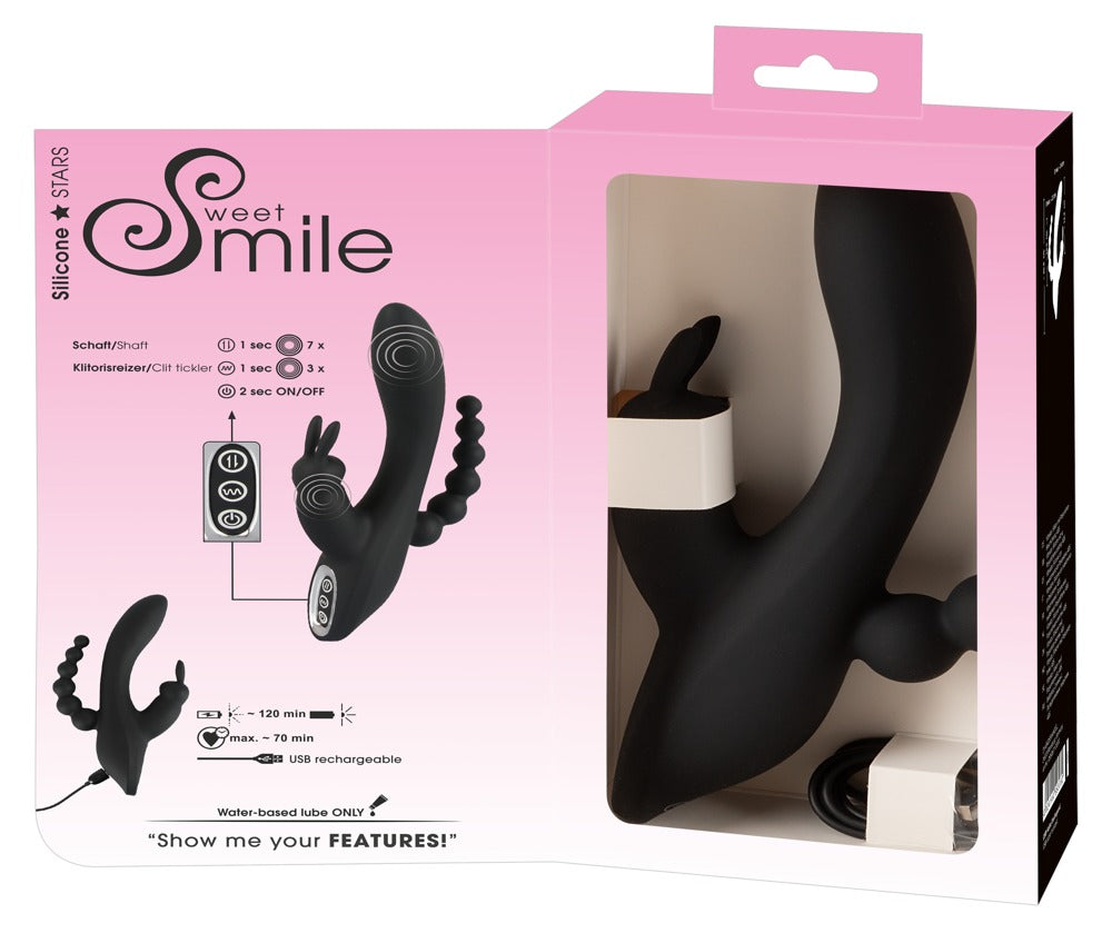 Vibrador Triple G-Spot Sweet Smile - Estimulador Múltiple