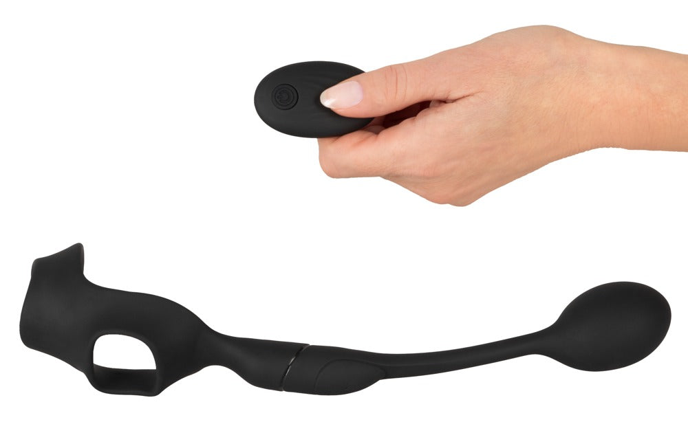 Anillo Peneano Rebel con Plug Anal Vibrador Controlable