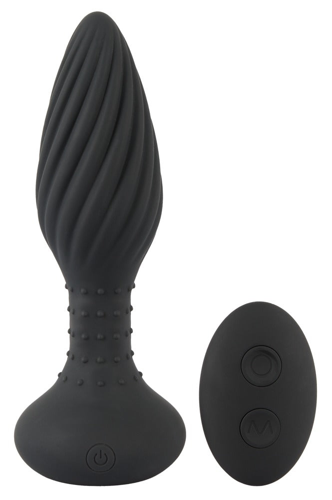 Plug Anal Textured Rotating Beads ANOS - Control Remoto