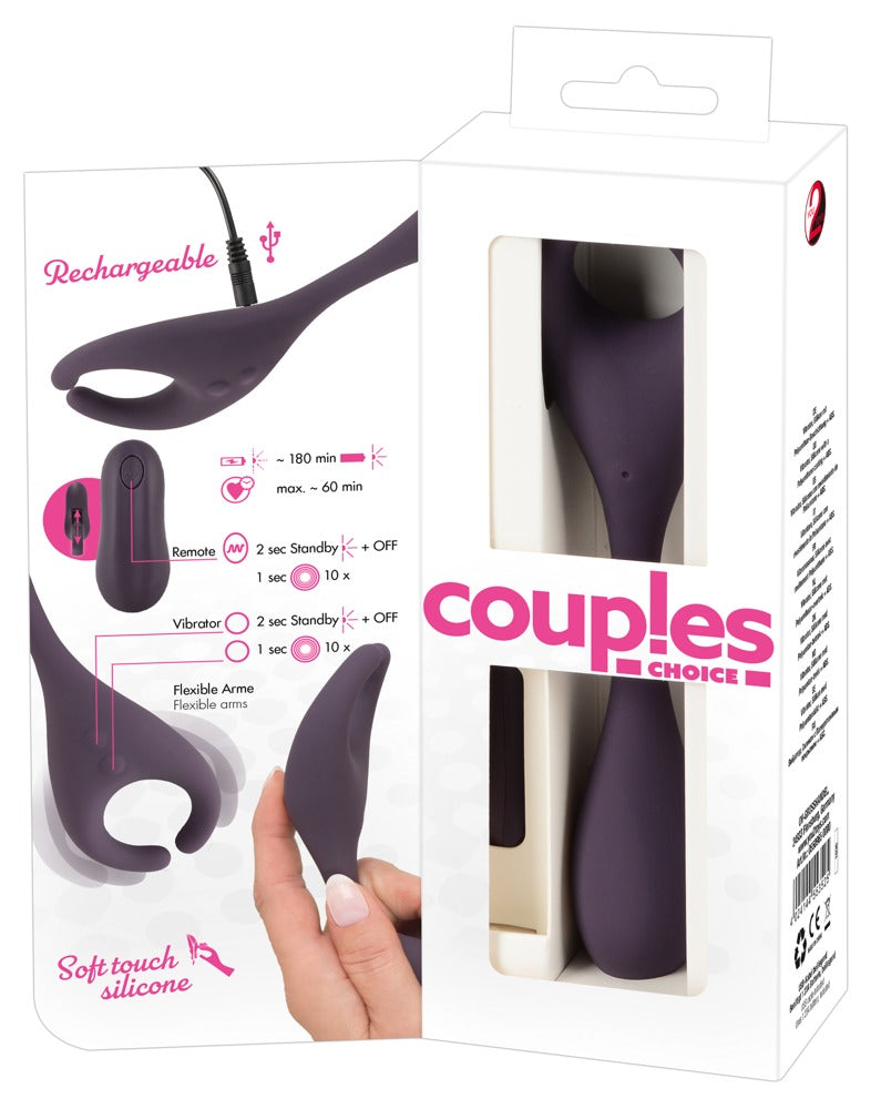 CC RC Couple's Vibr - Vibrador Doble con Control Remoto para Parejas