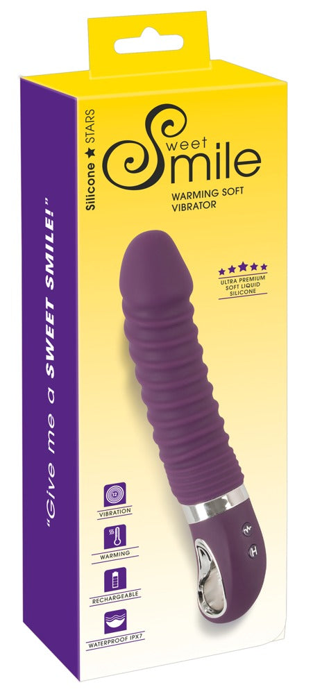 Sweet Smile Warming Soft Vibra - Vibrador Flexible con Calor y 12 Modos