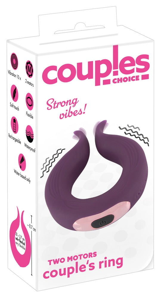 Couples Choice Two Motors - Anillo Vibrador de Pareja con Doble Motor