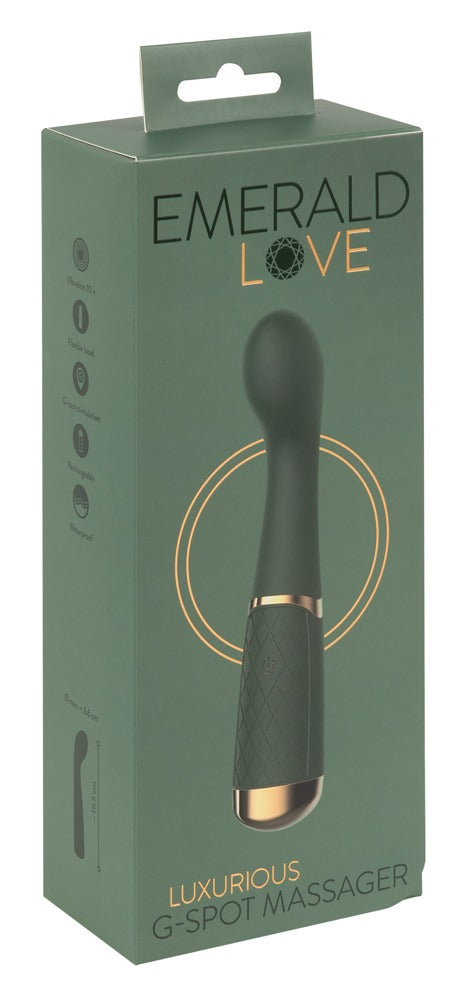 Vibrador Punto G Luxurious Emerald Love - 10 Modos de Vibración