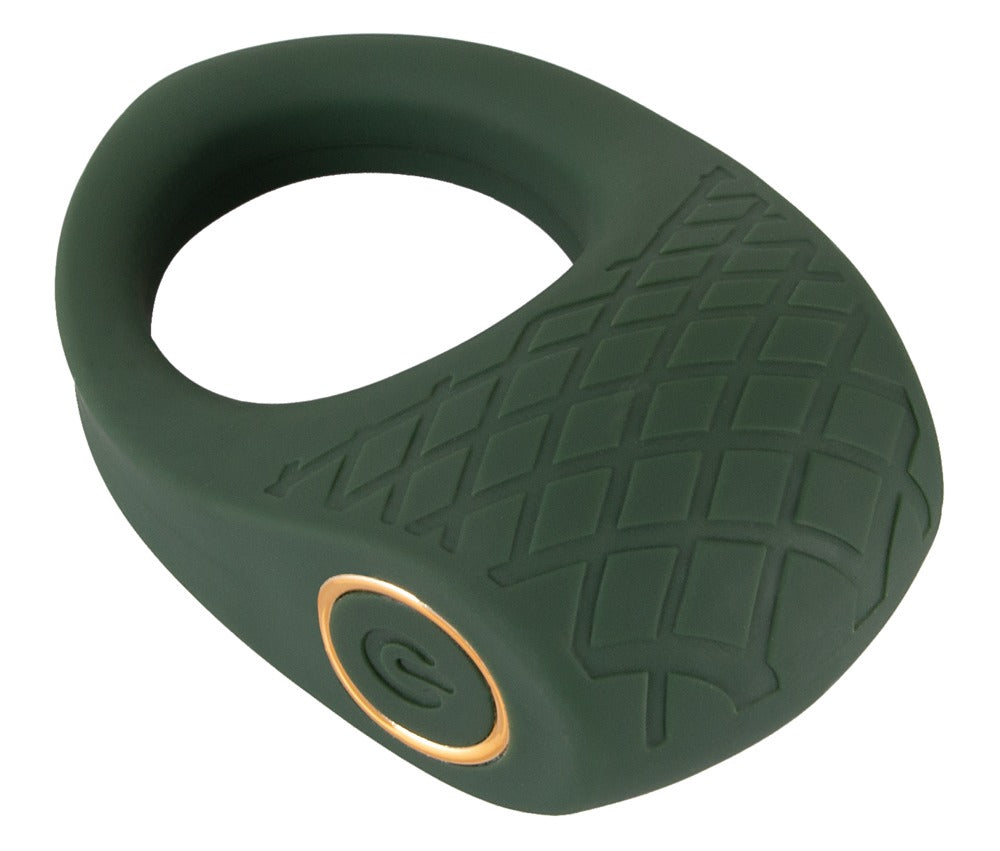 Anillo Vibrador Emerald Love con Estimulador - 10 Modos