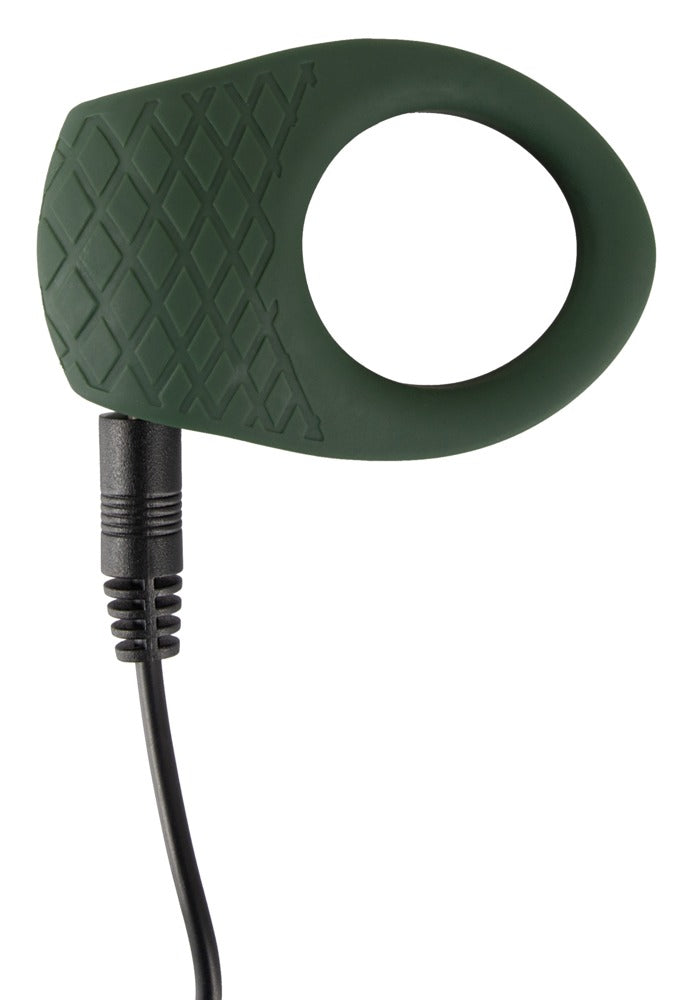 Anillo Vibrador Emerald Love con Estimulador - 10 Modos