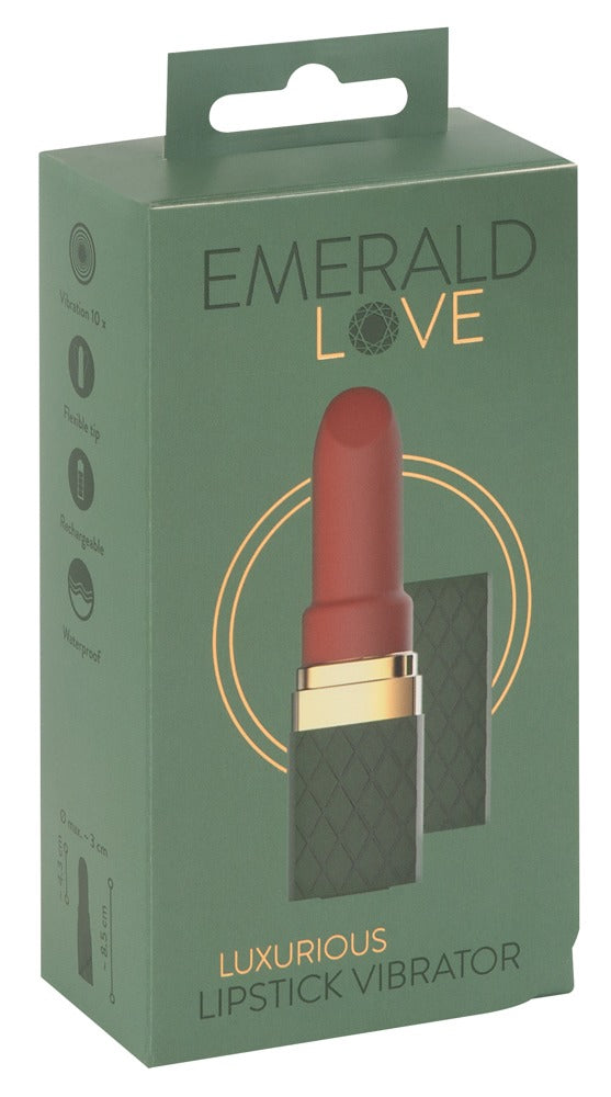 Luxurious Lipstick Vibrator Emerald Love - Minivibrador Discreto