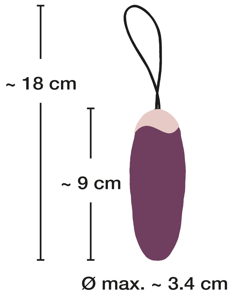 Javida RC Shaking Love Ball - Huevo Vibrador Recargable con Mando a Distancia