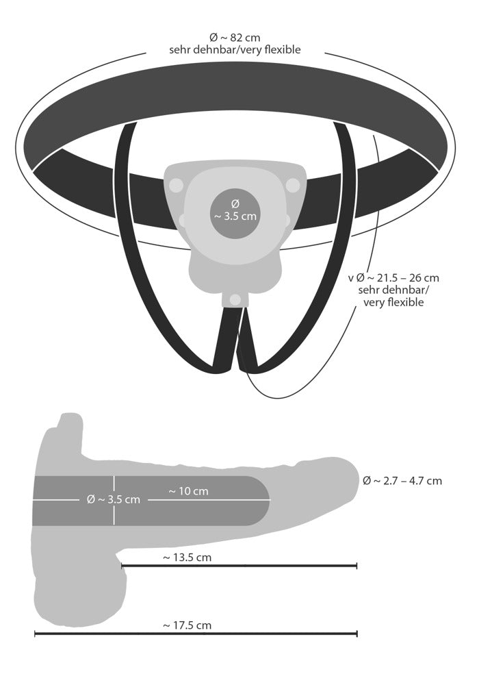 Vibrating Strap-On Sleeve You2Toys - Arnés con 7 Modos de Vibración