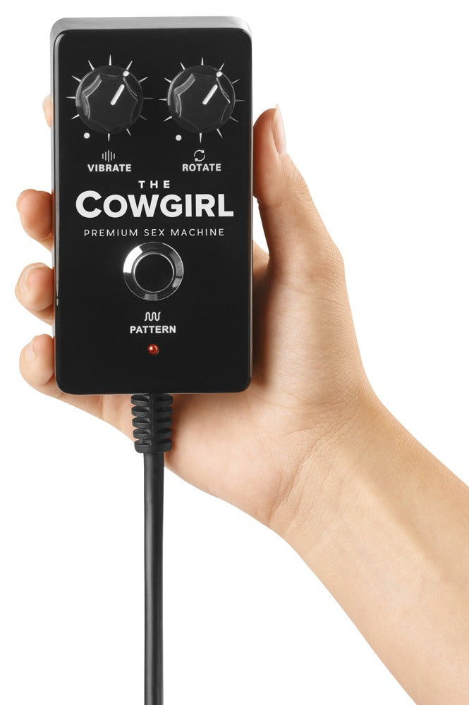 The Cowgirl Premium Riding Sex Machine con 2 Accesorios de Silicona