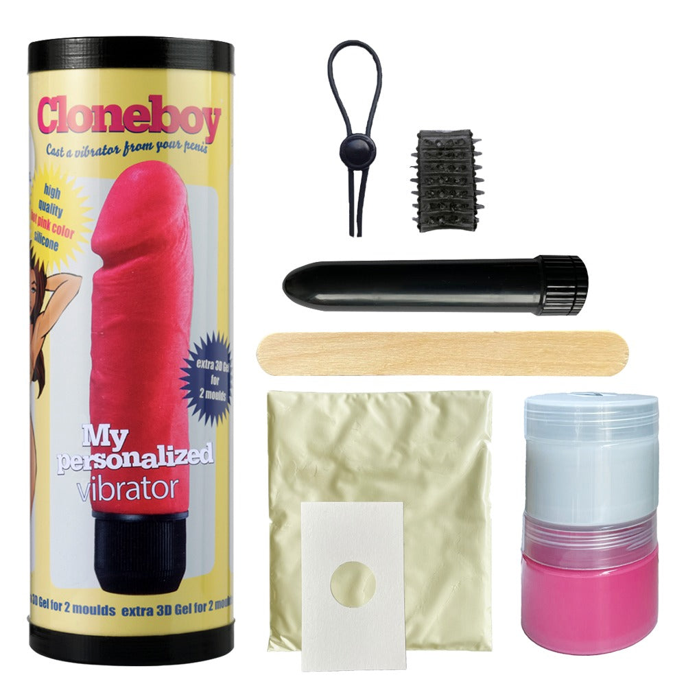 Cloneboy Vibrator Hot Pink - Kit de Molde Personalizado con Vibración