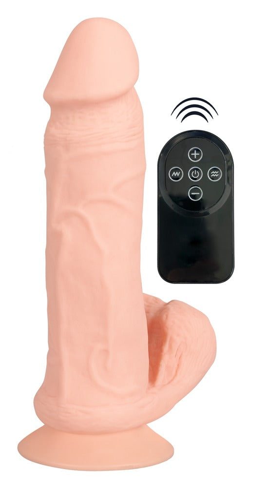 Nature Skin Vibrador Realista Flexible con Control Remoto Inalámbrico
