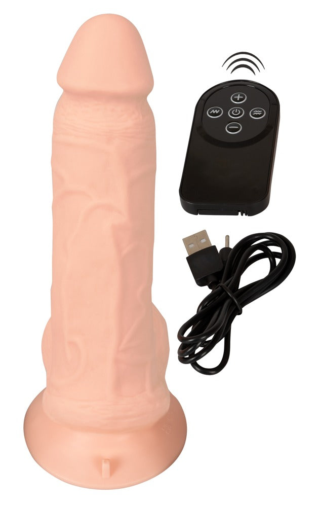 Nature Skin Vibrador Realista Flexible con Control Remoto Inalámbrico