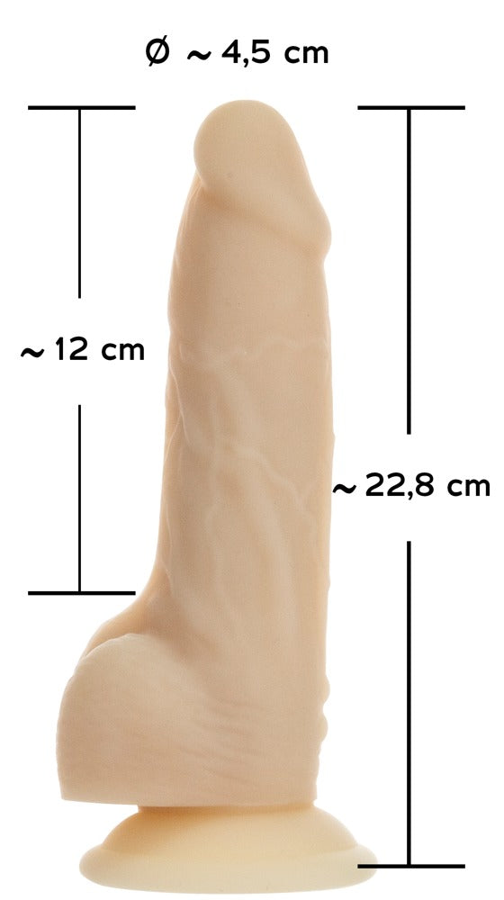 Vibrador Realista 7" Rotating & Vibrating Dong Naked Addiction