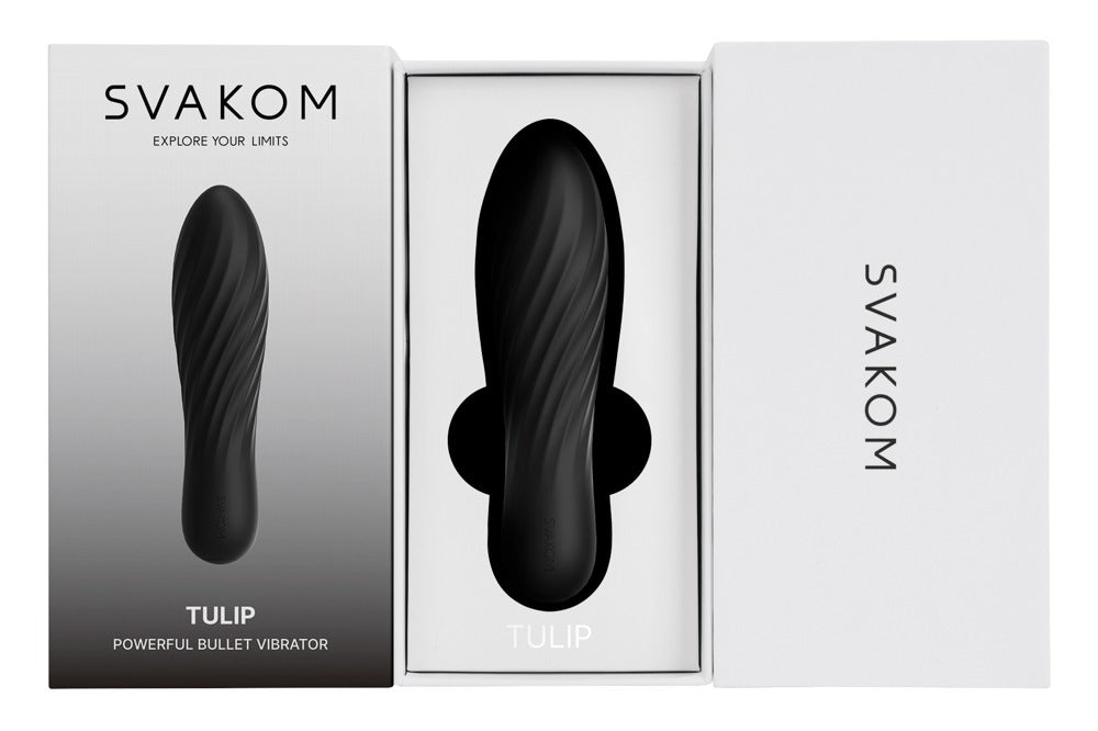 Tulip Black - Minivirador Compacto de Svakom