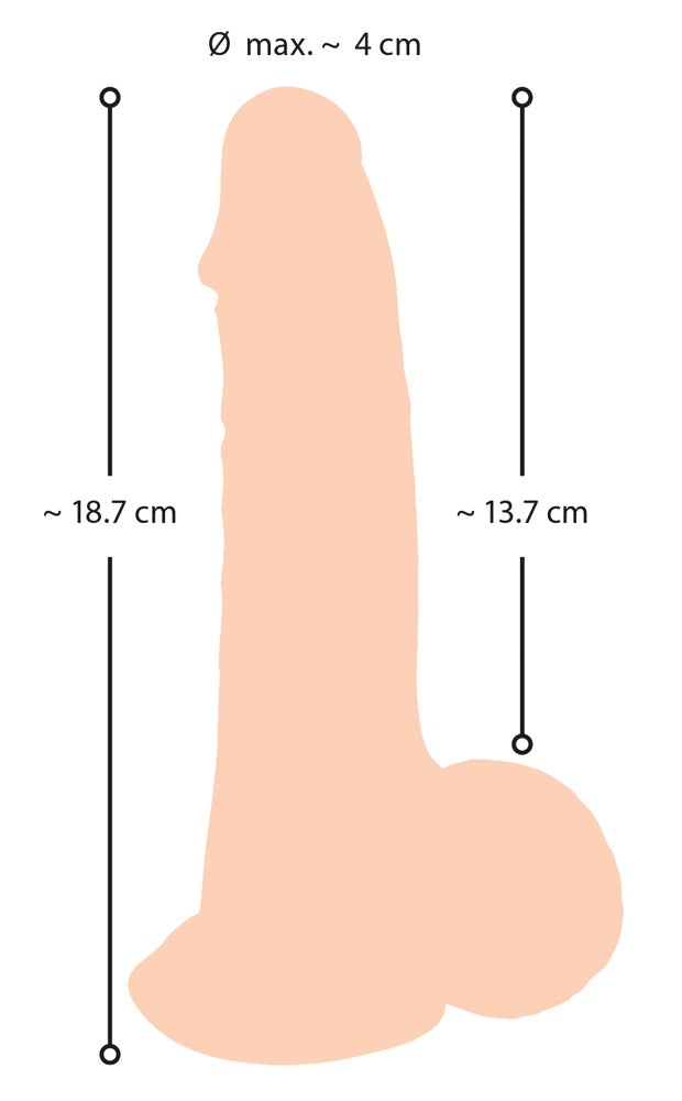 NS Dildo Realista con Piel Móvil 19cm - Nature Skin