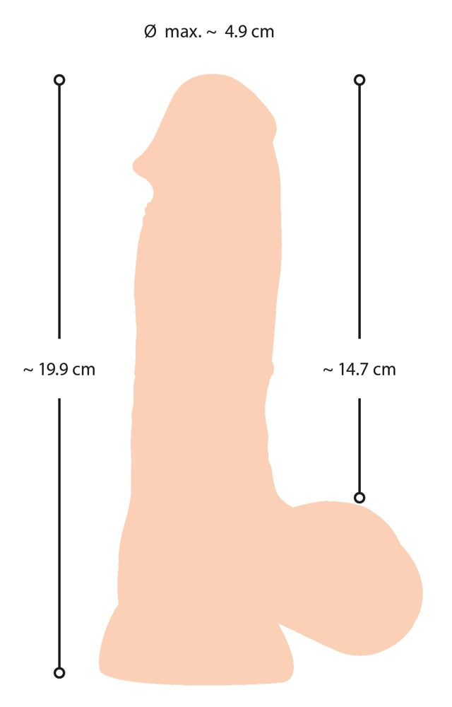 NS Dildo with Movable Skin 20 - Consolador Realista Nature Skin