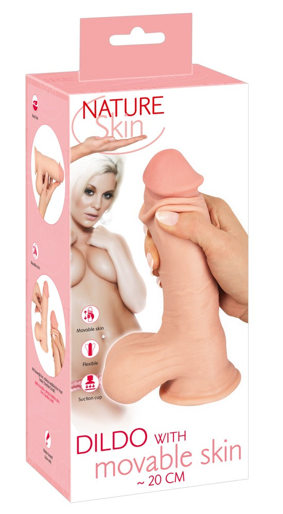 NS Dildo with Movable Skin 20 - Consolador Realista Nature Skin
