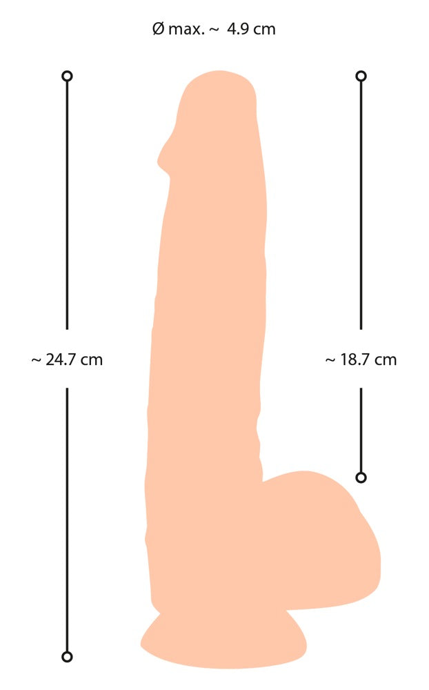 NS Dildo with Movable Skin 25 - Consolador Realista Nature Skin