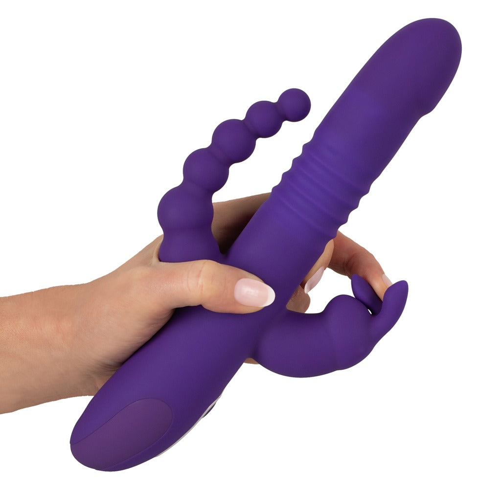 Sweet Smile Triple Thrusting V - Vibrador Punto G Triple Estimulación