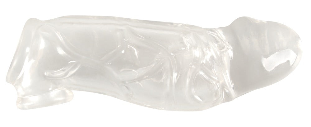 Crystal Clear Penis Sleeve - Funda con Anillo Testicular