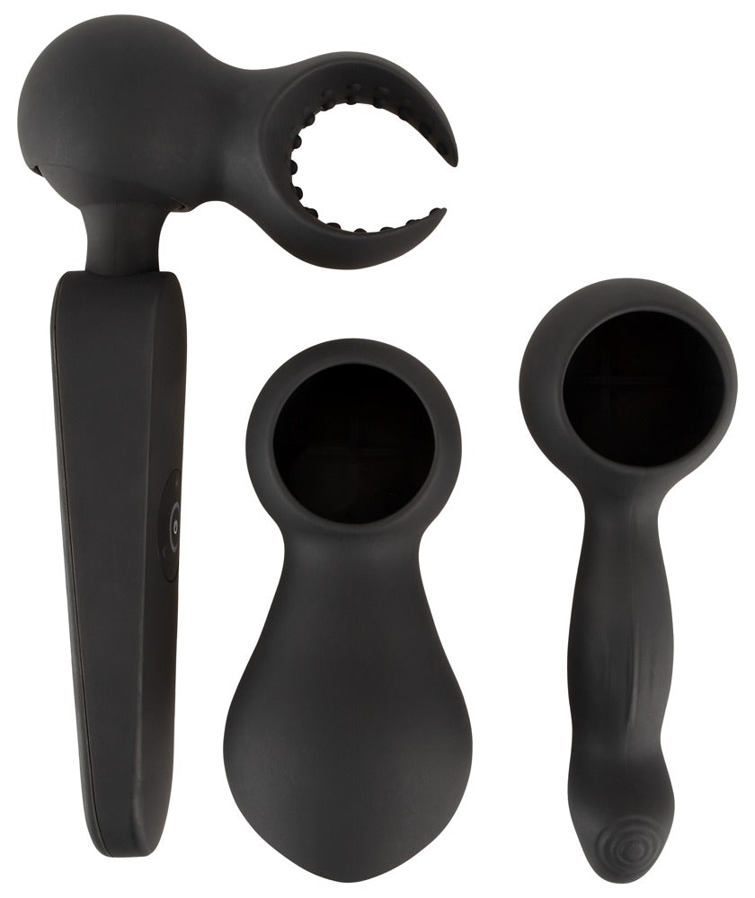 Couples Choice Wand Vibrator Recargable con 3 Accesorios