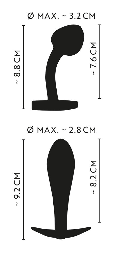 Juego de Plugs Anales Metálicos Arco Iris ANOS - 2 Piezas