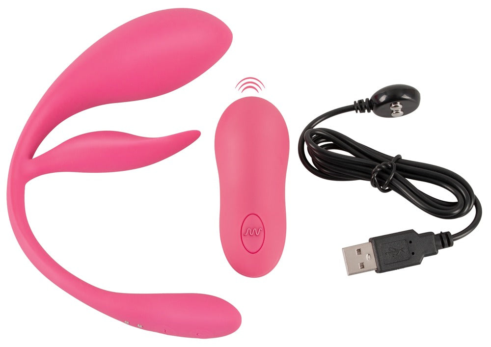 Sweet Smile RC Double Pleasure - Huevo Vibrador Dual con Mando a Distancia